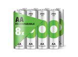 GP Batteries Akku-Ladestation »GP Batteries Recyko, Akku AA 8x, 2100 mAh, 1,2 V«