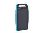 XLAYER Akku-Ladestation »XLayer Powerbank Plus Solar 15'000mAh, schwarz/blau, USB, 5V/2A & 5V/1A«