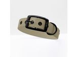 THE DOG IDEA Biothane Halsband Beige Schwarz XXL