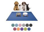 SANOZOO ® - Napfunterlage - Öko-Tex und Made in Germany blau 80 cm, 80 cm