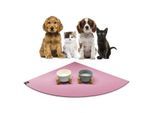 SANOZOO ® - Napfunterlage Eckrund - Öko-Tex und Made in Germany rosa 60 cm, 60 cm