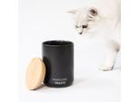 LucyBalu SNACK BAR Katzenfutter- & Leckerlidose anthrazit