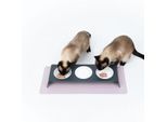 LucyBalu SQUARE Katzen Napfunterlage flieder L