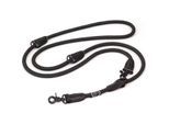 HUND IST KÖNIG ® 2,3 m verstellbare Führleine für Hunde schwarz 1,2 cm, 2,3 m