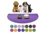 SANOZOO ® - Napfunterlage Halbrund - Öko-Tex und Made in Germany lila 30 cm, 60 cm