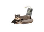 Rohrschneider ® Liegekissen inkl. Gratis-Beigabe, Kuschelinsel Samt "Valley" taupe S