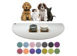 SANOZOO ® - Napfunterlage Halbrund - Öko-Tex und Made in Germany hellgrau 60 cm, 1,2 m
