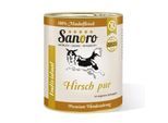 Sanoro Pures Muskelfleisch vom Hirsch 6x800g