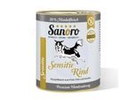 Sanoro Sensitiv Rind Menü mit Reis und Karotte 6x800g