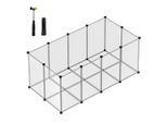 SONGMICS L-XXL Freigehege mit Bodenplatten 145 x 72 x 57 cm