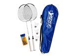 Best Sporting Badminton Schläger Set 200 XT mit Bällen I 2 Federballschläger mit 3 Federbällen I Leichte Badmintonschläger 108 g I Federball Schläger mit Lawntex Saiten I inkl. Tragetasche