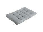 Xxxl Palettenkissen , Grau , Textil , Füllung: Schaumstoff , 120x10x80 cm , Oeko-Tex® Standard 100 , hochwertige Qualität, formstabil , Gartenmöbel, Gartenpolster & Auflagen, Palettenkissen