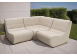 DOMO collection Ecksofa »Soleil, pflegeleichter und wetterfester Bezug«, Outdoor, besonderes Design und Formgebung, individuell erweiterbar