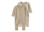 Name It Schlafoverall »NBNNIGHTSUIT 2P ZIP FF Y/D CORE 2 NOOS«, (Packung, 2 tlg.)