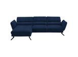Valdera Ecksofa , Royalblau , Textil , Uni , Ottomane links, L-Form , 283x153 cm , Goldenes M , Typenauswahl, Fußauswahl, Lederauswahl, Stoffauswahl, Sitzqualitäten, seitenverkehrt erhältlich, Hocker erhältlich, Rücken echt , Wohnzimmer, Sofas & Couches, Wohnlandschaften, Ecksofas