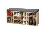 Kesper Schuhschrank mit Sitzkissen - versch. Ausführungen - Holzoptik