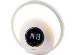 Tageslichtwecker AMS "T1303", weiß, Wecker, Wecker, Quarzwecker, Digital-Wecker, Schlafzimmer, LED, Sound