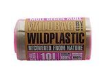 Müllbeutel Wildplastic® WILDBAG, Volumen 10 l, Stärke 20 µm, B 360 x H 565 mm, zu 100 % recycelbar, Recycling-LDPE, transparent, 15 Rollen à 25 Beutel