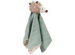 Patinio Schmusetuch , Orange, Dunkelgrün, Beige, Hellbraun , Textil , 36x36 cm , unisex , ISO 9001 , Spielzeug, Babyspielzeug, Schnuffeltücher