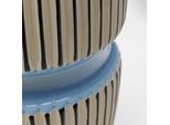 KARE Vase Calabria, blau/beige, Porzellan, handgearbeitet