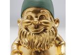 KARE Deko-Figur Zwerg Sitting, grün/goldfarben, Polyresin