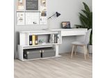vidaXL Eckschreibtisch Weiß 200x50x76 cm Holzwerkstoff