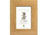 Bilderrahmen , Hellbraun , Holz, Glas , Kiefer , rechteckig , 35.4x45.4 cm , Bilder & Rahmen, Bilderrahmen, Bilder - & Fotorahmen