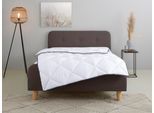 Home affaire Microfaserbettdecke »Murau, Bettdecke 135x200 cm, 155x220 cm mit antistatischer Wirkung«, normal, Füllung Polyester, Bezug Microfaser Carbon, (1 St.), Bettdecken, Sommer, Winter, 4-JZB, Decke mit Blauen Engel zertifiziert