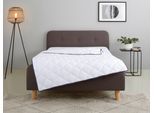 Home affaire Microfaserbettdecke »Murau, Bettdecke 135x200 cm, 155x220 cm mit antistatischer Wirkung«, leicht, Füllung Polyester, Bezug Microfaser Carbon, (1 St.), Bettdecken, Sommer, Winter, 4-JZB, Decke mit Blauen Engel zertifiziert