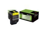Original Lexmark 80C2XYE / 802XY Toner Gelb