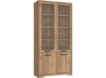 Highboard FORTE "Joadakis", braun (catania eiche), B:94,5cm H:192,4cm T:42cm, Holzwerkstoff, Sideboards, Highboard