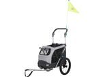 Trixie Bicycle trailer quick-fold S: 58 × 93 × 74/114 cm grey