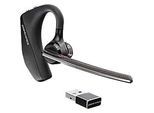 poly Voyager 5200 Kabellos Headset Over-Ear USB mit Bluetooth und Geräuschunterdrückung Mono 5200 Schwarz