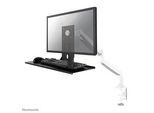 Neomounts Monitor-Maus-Tastatur-Halterung schwarz für 1 Monitor, 1 Tastatur, 1 Maus, Tischklemme