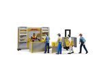bruder bworld 62251 DHL Paketshop mit Handhubstapler Spielset