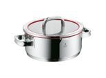 WMF Bratentopf Function 4 , Edelstahl , Metall , 4,1 L , rund , Made in Germany , Messskala, kratzfest, rostfrei, Abgießfunktion, Griffe werden nicht