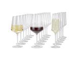 Leonardo Gläserset Puccini, Klar, Glas, 18-teilig, 57.3x26.9x32.9 cm, Essen & Trinken, Gläser, Gläser-Sets