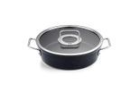 Fissler Bratentopf Adamant , Schwarz , Metall , 4,3 L , backofengeeignet, kratzfest , Kochen, Töpfe, Bräter