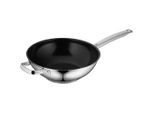 WMF Wokpfanne Durado , Edelstahl , Metall , backofengeeignet, rostfrei, antihaftbeschichtet , Kochen, Pfannen, Woks