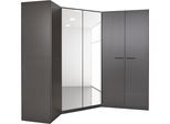 Schrank-Set INOSIGN BY RAUCH "Kleiderschrank Schrank Garderobe Wäscheschrank VANDOR", grau (graumetallic), B:164cm H:197cm T:208cm, Holzwerkstoff, Kastenmöbel-Sets, 5-türig mit viel Stauraum, Schränke einzeln stellbar MADE IN GERMANY