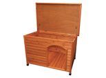 Trixie natura flat roof dog kennel L: 116 × 82 × 79 cm brown