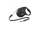 Flexi New CLASSIC M Leash 8 m black, 20kg
