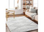 Livabliss Hochflor-Teppich »TUZLA«, rechteckig, 52 mm Höhe, Flauschig, Langflor, Weich, Boho Wohnzimmerteppich, Beige