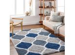 Livabliss Hochflor-Teppich »SMOLENSK«, rechteckig, 52 mm Höhe, Flauschig, Langflor, Weich, Boho Wohnzimmerteppich, Grau