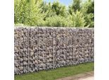 vidaXL Gabionenkorb Pflanzkasten Gemüse-Hochbeet Stahl 120×30×100 cm