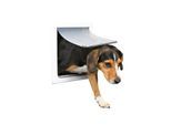 Trixie 2-Way dog flap with tunnel S-M: 30 × 36 cm white