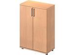 Schäfer Shop Genius Flügeltürenschrank TETRIS WOOD, 3 OH, Höhe inkl. Gleiter, B 800 mm, Buche-Dekor