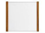 moedel Türschild LMH, Aluminium- und Holzrahmen, Holzart wählbar, Polyester-Abdeckung, Klebemontage, B 159,5 x H 150,5 mm, silber/Eiche
