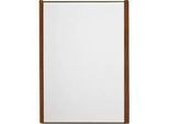 moedel Wandschild LMH, DIN A4, Holz- und Aluminiumrahmen, Bronze eloxiert, Klebe- oder Schraubmontage, B 221,5 x H 299,5 mm, bronze/Nussbaum