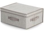 Zeller Present Aufbewahrungsbox "Stripes" Vlies, beige
